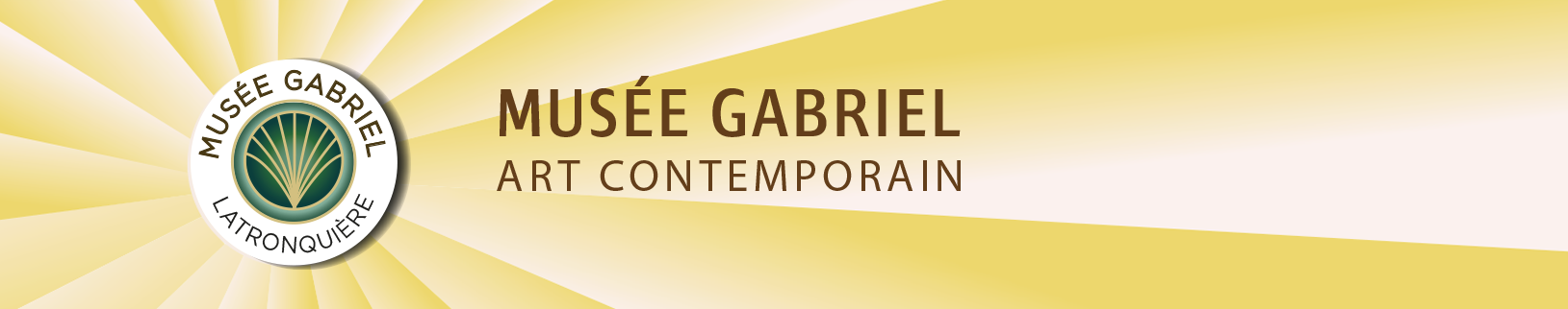 logo header long du musée avec fond soleil